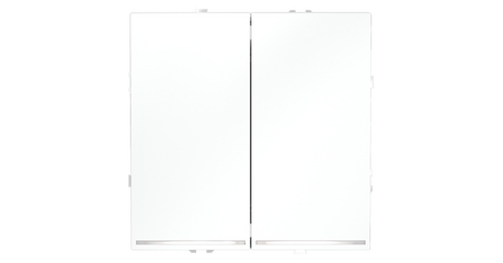 Проходной переключатель двухклавишный с подсветкой Voltum S70 VLS020402