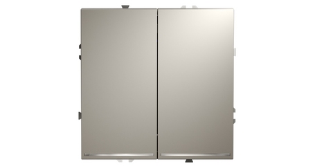 Проходной переключатель двухклавишный с подсветкой Voltum S70 VLS020403