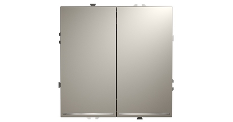 Проходной переключатель двухклавишный с подсветкой Voltum S70 VLS020403