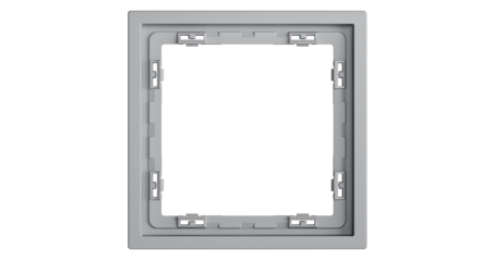 Рамка пластиковая Voltum S70 на 1 пост, (серый) VLS100116