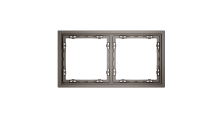 Рамка пластиковая Voltum S70 на 2 пост, (капучино) VLS100214