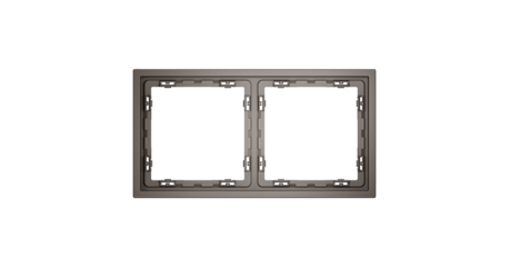 Рамка пластиковая Voltum S70 на 2 пост, (капучино) VLS100214