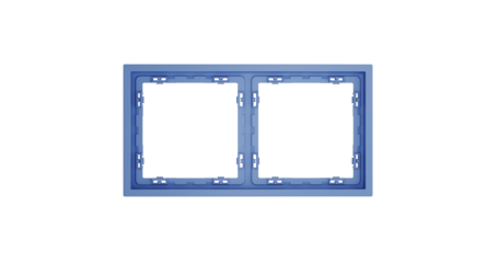 Рамка пластиковая Voltum S70 на 2 поста, (деним) VLS100215