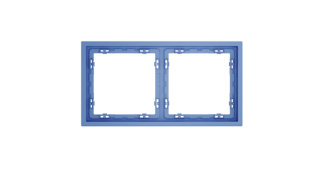 Рамка пластиковая Voltum S70 на 2 поста, (деним) VLS100215