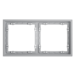 Рамка пластиковая Voltum S70 на 2 поста, (серый) VLS100216