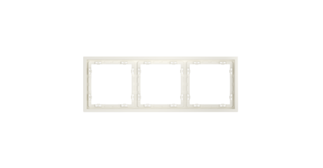 Рамка пластиковая Voltum S70 на 3 пост, (хлопок) VLS100313