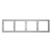 Рамка пластиковая Voltum S70 на 4 поста, (серый) VLS100416