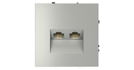 Розетка компьютерная двойная Voltum S70 VLS060205