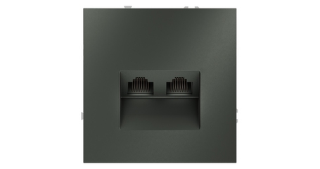 Розетка компьютерная двойная Voltum S70 VLS060206