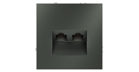 Розетка компьютерная двойная Voltum S70 VLS060206