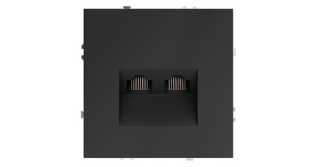 Розетка компьютерная двойная Voltum S70 VLS060207