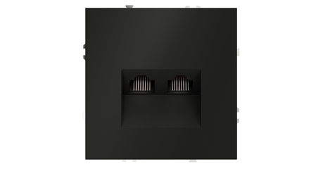 Розетка компьютерная двойная Voltum S70 VLS060208