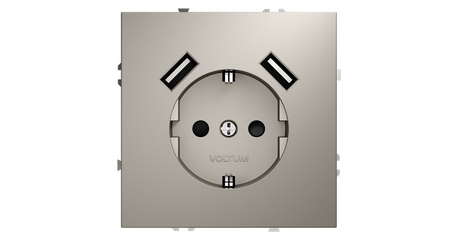 Розетка с USB, А+А Voltum S70 VLS040403