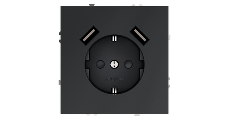 Розетка с USB, А+А Voltum S70 VLS040407