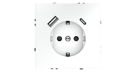 Розетка с USB, A+C Voltum S70 VLS040502