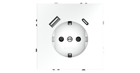 Розетка с USB, A+C Voltum S70 VLS040502