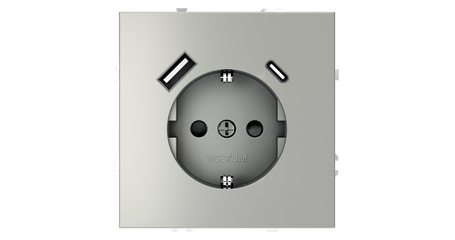 Розетка с USB, A+C Voltum S70 VLS040505