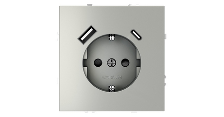 Розетка с USB, A+C Voltum S70 VLS040505