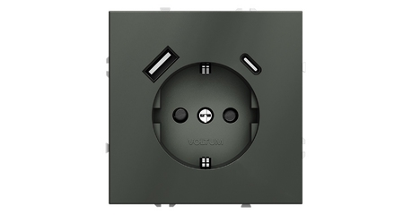 Розетка с USB, A+C Voltum S70 VLS040506