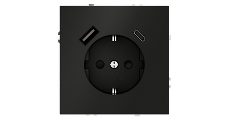 Розетка с USB, A+C Voltum S70 VLS040508