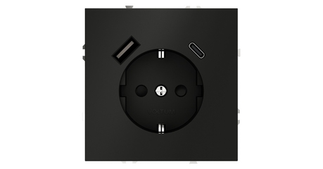 Розетка с USB, A+C Voltum S70 VLS040508