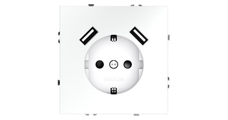 Розетка с USB Voltum S70 VLS040402