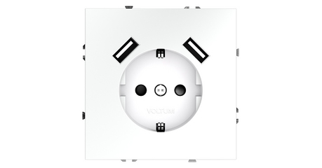 Розетка с USB Voltum S70 VLS040402