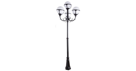 Садово-парковый светильник Arte Lamp Monaco A1497PA-4BK