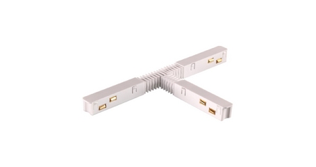 Соединитель гибкий токопроводящий T-образный для низковольтного шинопровода Novotech Flum 135175