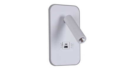 Спот Reluce 86204-9.2-001KT LED12W+USB WT