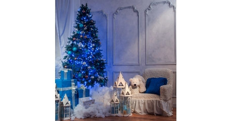 Светодиодная нить Eurosvet 400-002 голубой 10м IP20