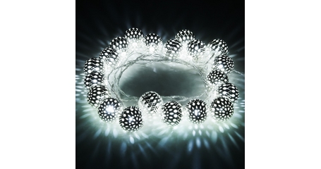 Светодиодная нить Eurosvet 400-003 хром/белый с эффектом мерцания 2,8м IP20