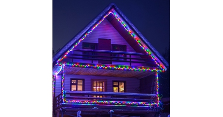 Светодиодная нить Eurosvet 400-102 мульти с эффектом мерцания 20м IP65