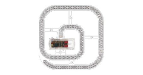 Светодиодный модуль с драйвером и линзованным рассеивателем на магнитах с ДУ /APP /RGB Novotech Color 357793