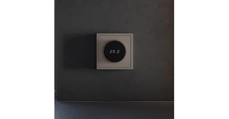 Терморегулятор электронный Voltum S70 с индикацией и датчиком, для теплого пола, (капучино) VLS070114