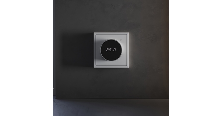 Терморегулятор электронный Voltum S70 с индикацией и датчиком, для теплого пола, (серый) VLS070116