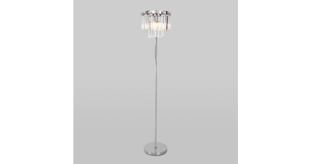 Торшер Eurosvet Elegante 01137/3 хром/прозрачный хрусталь Strotskis a060650