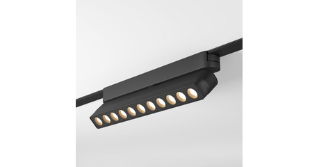 Трековый магнитный однофазный светильник Denkirs Air grill DK5338-BK