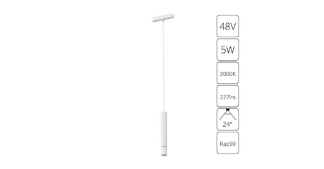 Трековый магнитный светильник Arte Lamp Rapid A1159PL-1WH