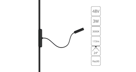 Трековый магнитный светильник Arte Lamp Rapid A1162PL-1BK