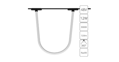 Трековый магнитный светильник Arte Lamp Rapid A1167PL-1BK