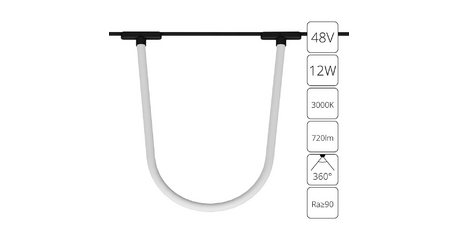 Трековый магнитный светильник Arte Lamp Rapid A1167PL-1BK