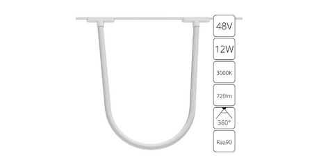 Трековый магнитный светильник Arte Lamp Rapid A1167PL-1WH