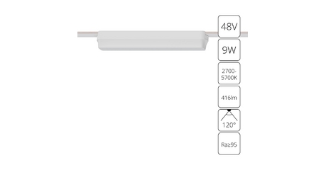 Трековый магнитный светильник Arte Lamp Rapid A2953PL-1WH