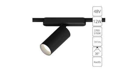 Трековый магнитный светильник Arte Lamp Rapid A2958PL-1BK