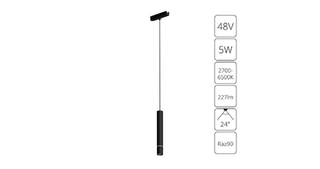 Трековый магнитный светильник Arte Lamp Rapid A2959PL-1BK