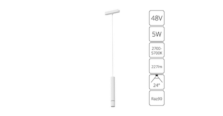 Трековый магнитный светильник Arte Lamp Rapid A2959PL-1WH