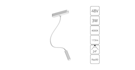 Трековый магнитный светильник Arte Lamp Rapid A6162PL-1WH