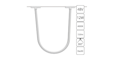 Трековый магнитный светильник Arte Lamp Rapid A6167PL-1WH