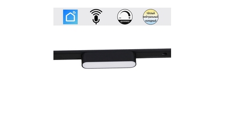 Трековый магнитный светильник (CCT+SMART) Reluce 13001-9.3-001UR magnetic LED6W BK CCT+SMART
